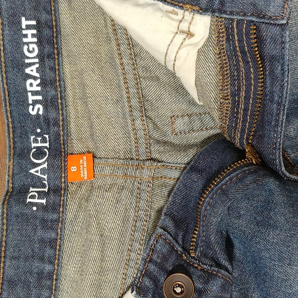 Place Straight Boys Denim Jeans, Color- Blue, Size- 8 - Picture 2 of 5